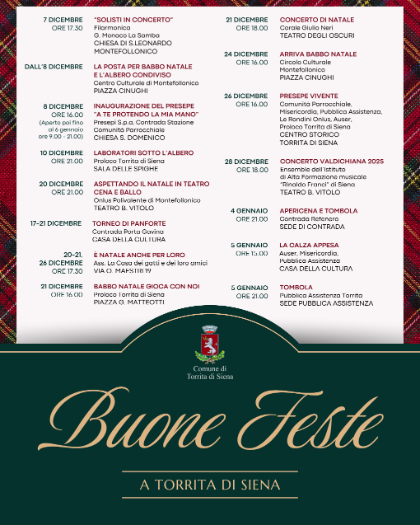 Buone Feste a Torrita di Siena